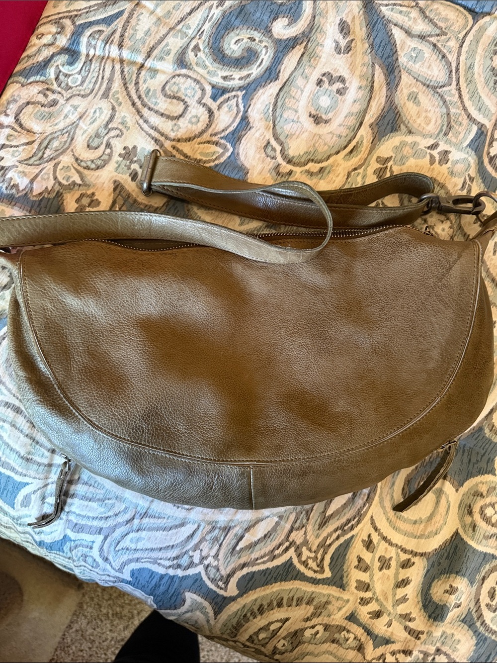 Latico - Olive Green Leather Crossbody Bag